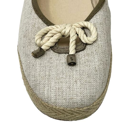 Ugg Espadrille Ballet Flat Cream Size y - Picture 4 of 8